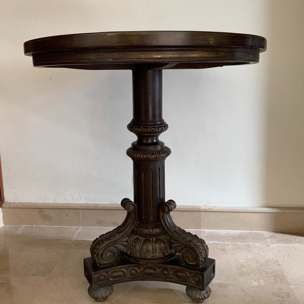 Round Foyer Table For Small Entryway-SoUnique.PK