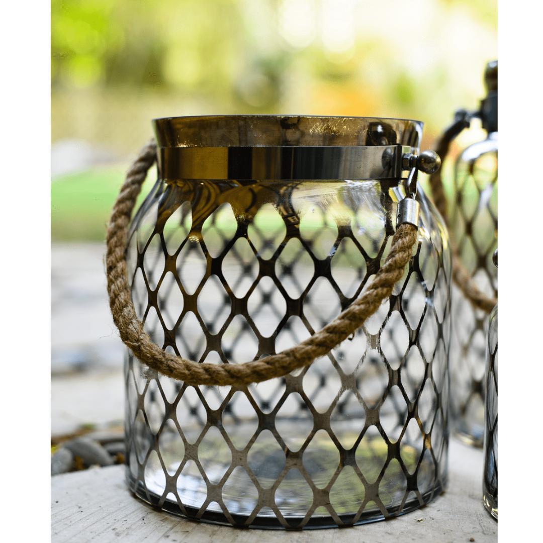 Jute Rope Candle Holder Set SoUnique.PK