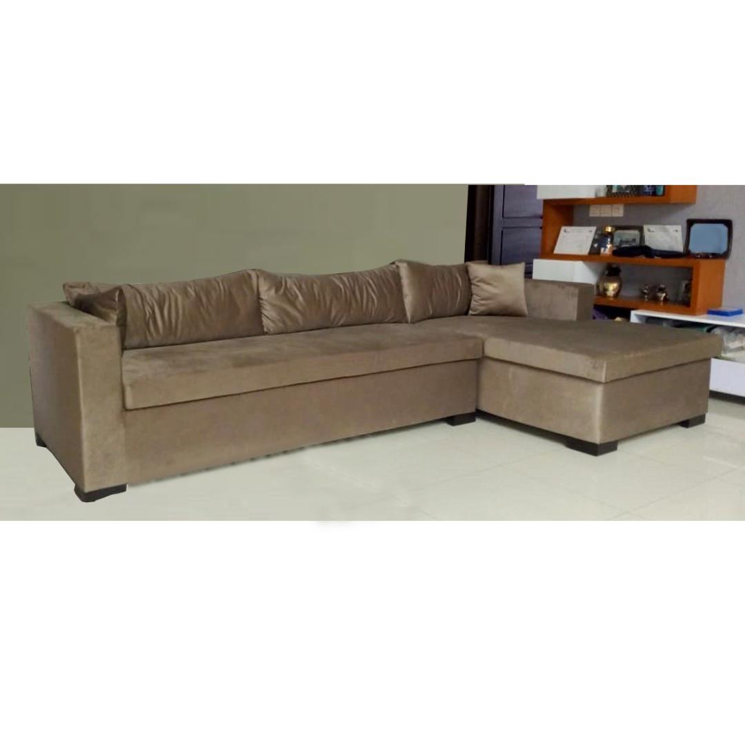Suede L Shaped Sofa Suede L Shaped Sofa