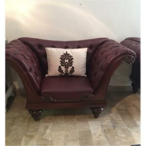 Maroon Leather Chairs - SoUnique.PK