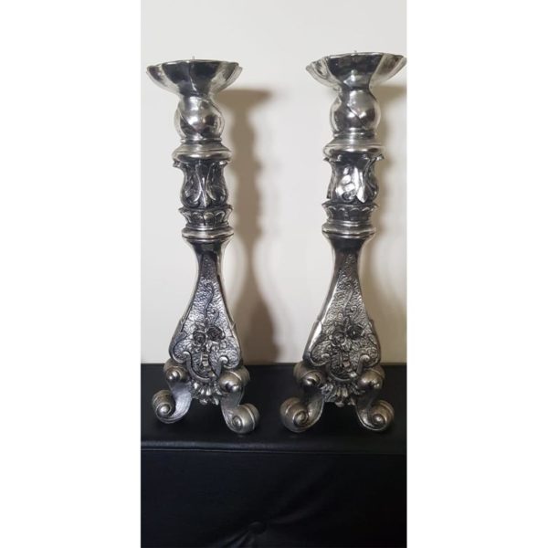 Silver Candle Stands (pair)- SoUnique.PK
