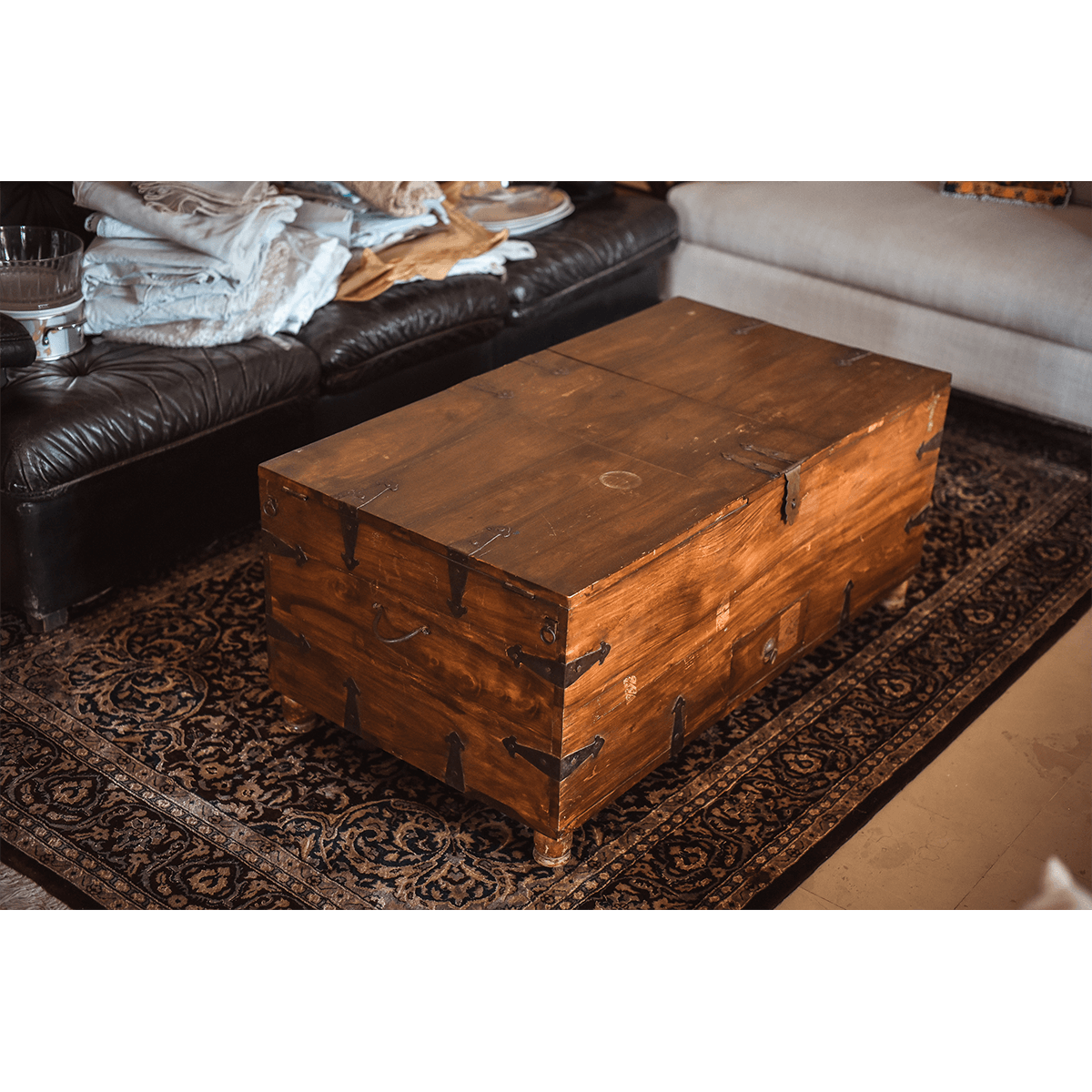 Wood Trunk Coffee Table SoUnique.PK
