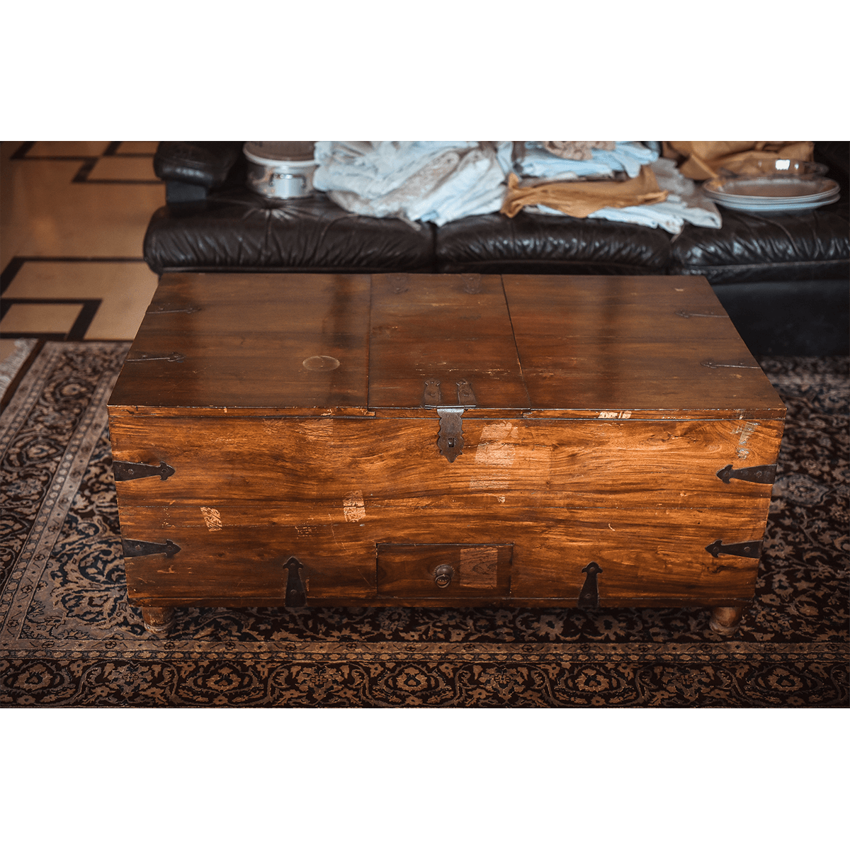Wood Trunk Coffee Table SoUnique.PK