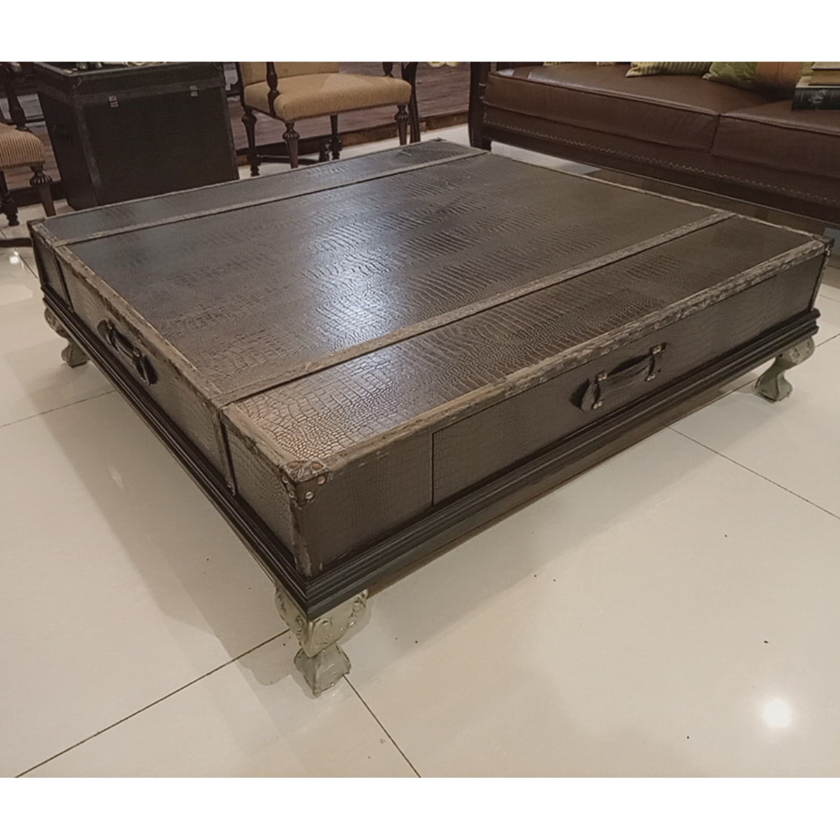 Faux Leather Coffee Table SoUnique.PK