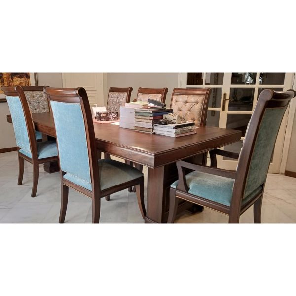Rosewood Dining Table with 8 Chairs- SoUnique.PK