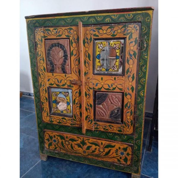 Hand Painted Antique Cabinet- Sounique.PK