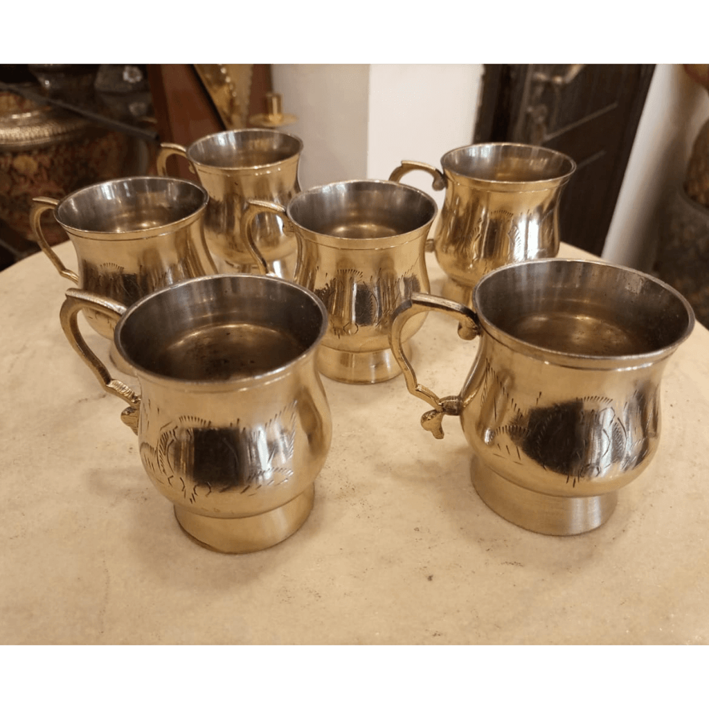 Set of Vintage Cups in Brass SoUnique.PK