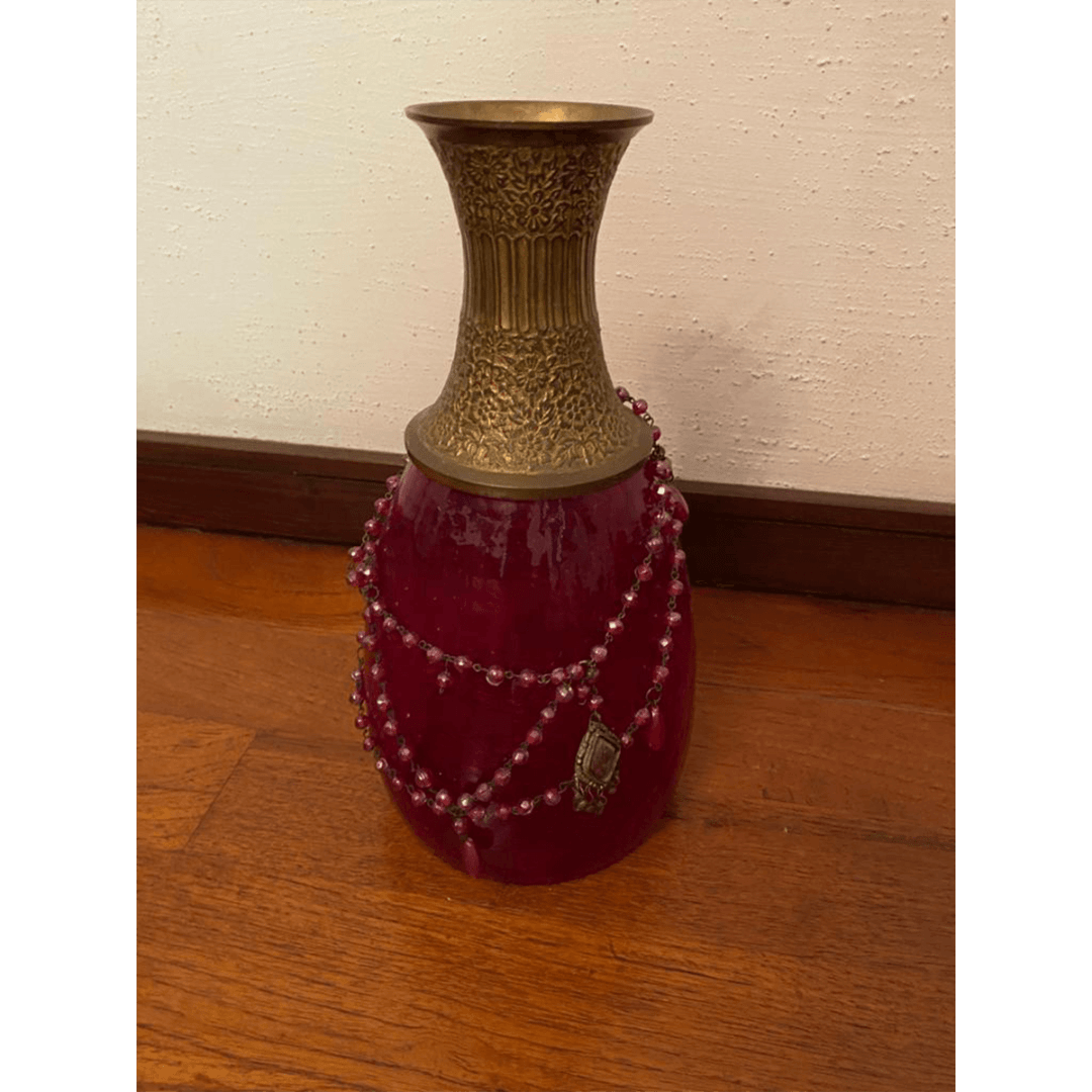 Red Glass Vase SoUnique.PK