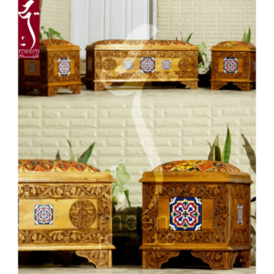 Hand-Carved Swati Ottoman Set- SoUnique.PK