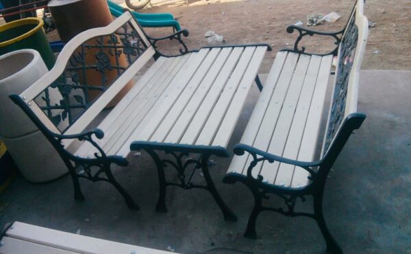 Outdoor Bench Pair With Table- SoUnique.PK
