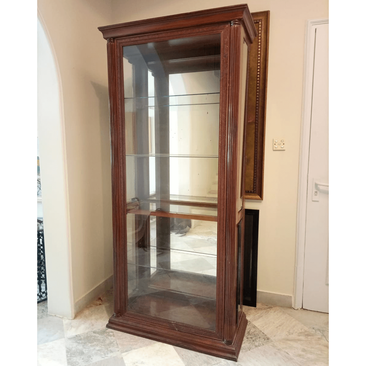 Sheesham and Glass Display SoUnique.PK