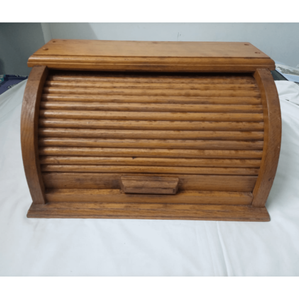 Classic Curved Wooden Bread Box - SoUnique.PK