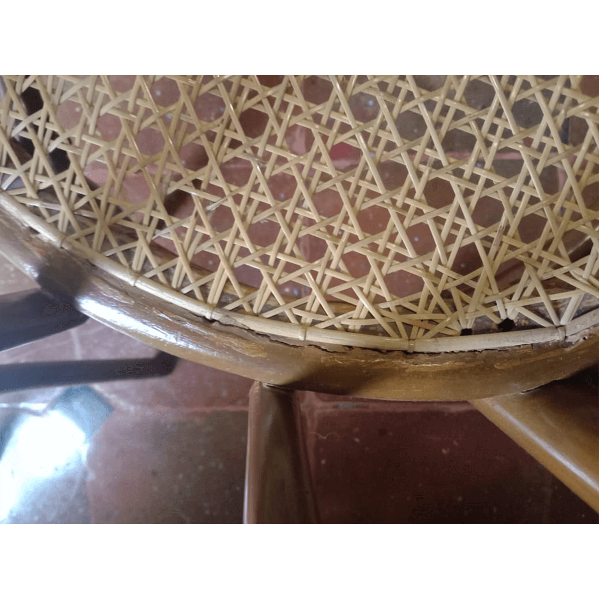 Teak and Wicker Chairs