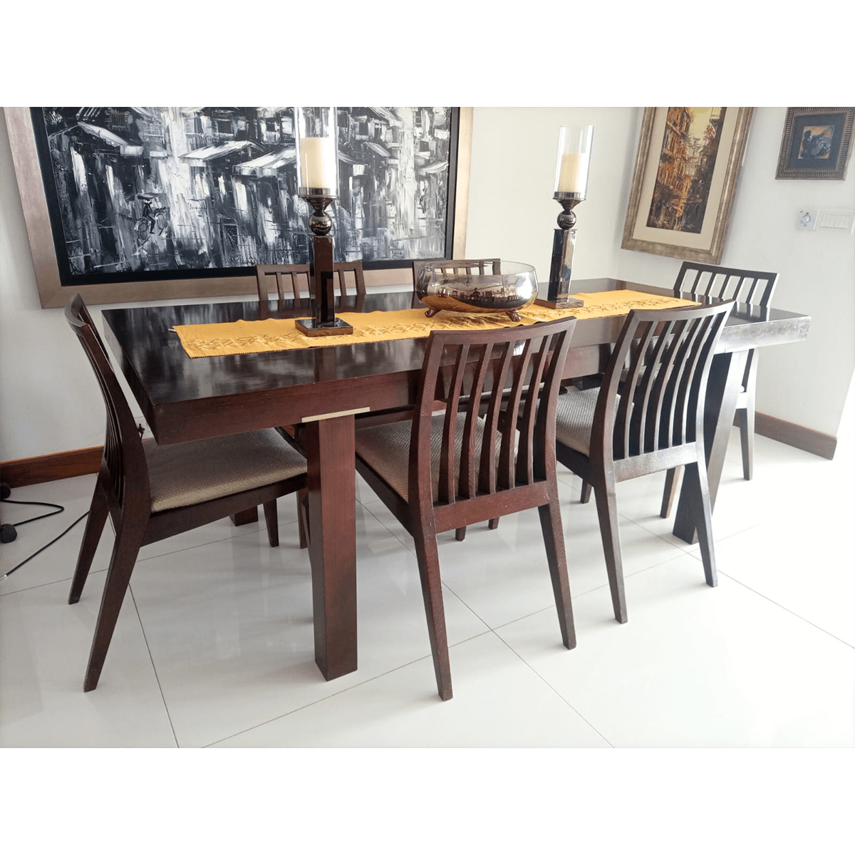 six chair kitchen table