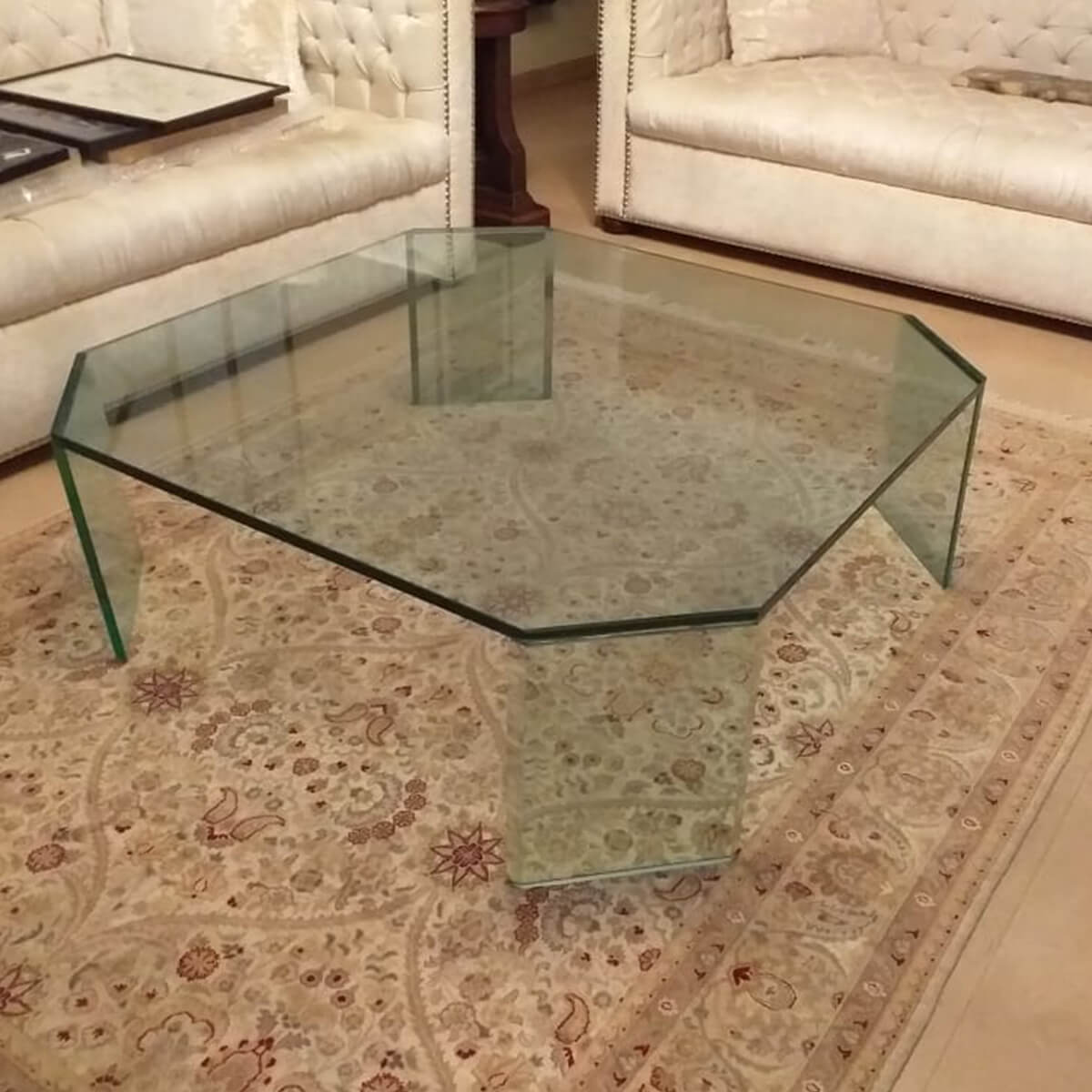 Contemporary Glass Centre TableSoUnique.PK