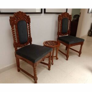 Vintage Pair of Teak Chairs - SoUnique.PK