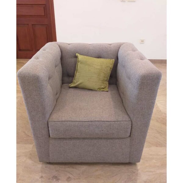 Pair of Grey Sofa Chairs - SoUnique.PK