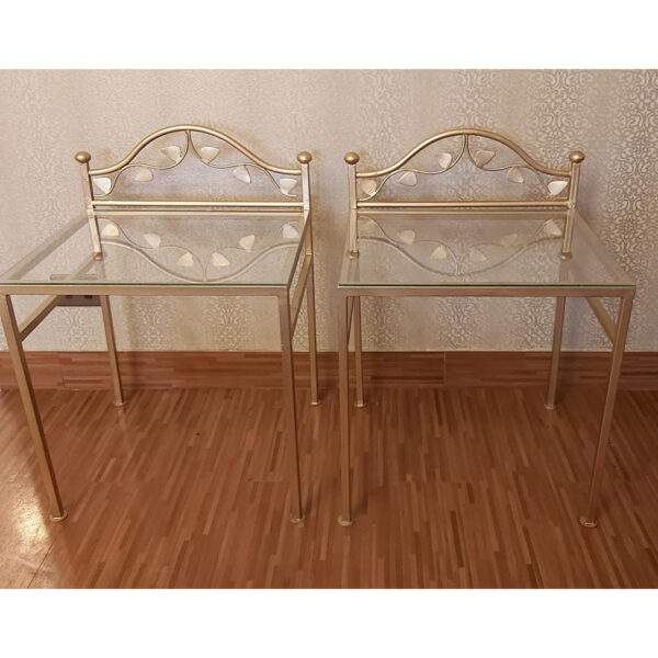 Pair of Side Tables with Glass Top - SoUnique.PK