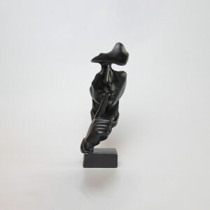 Silence is Gold Statue in Black - SoUnique.PK