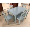 Blue School Table with 5 Chairs - SoUnique.PK