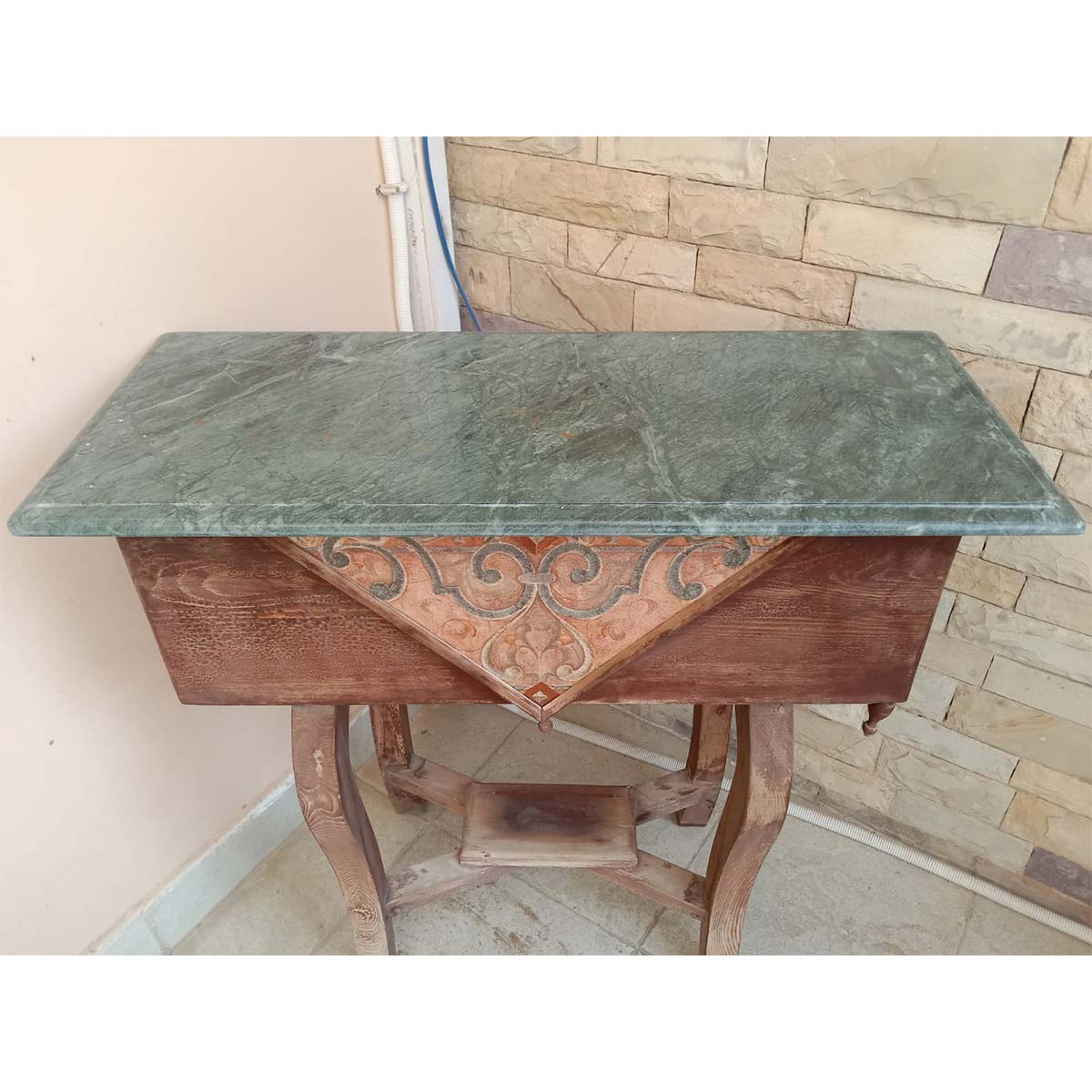 Small Granite Top Console Table SoUnique.PK