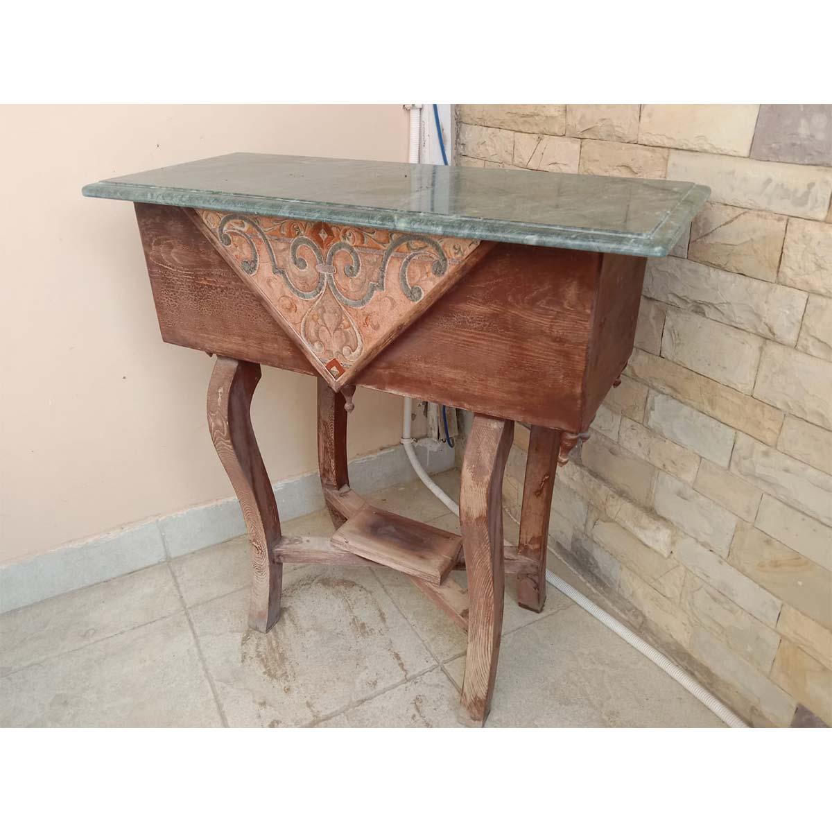 Small Granite Top Console Table SoUnique.PK