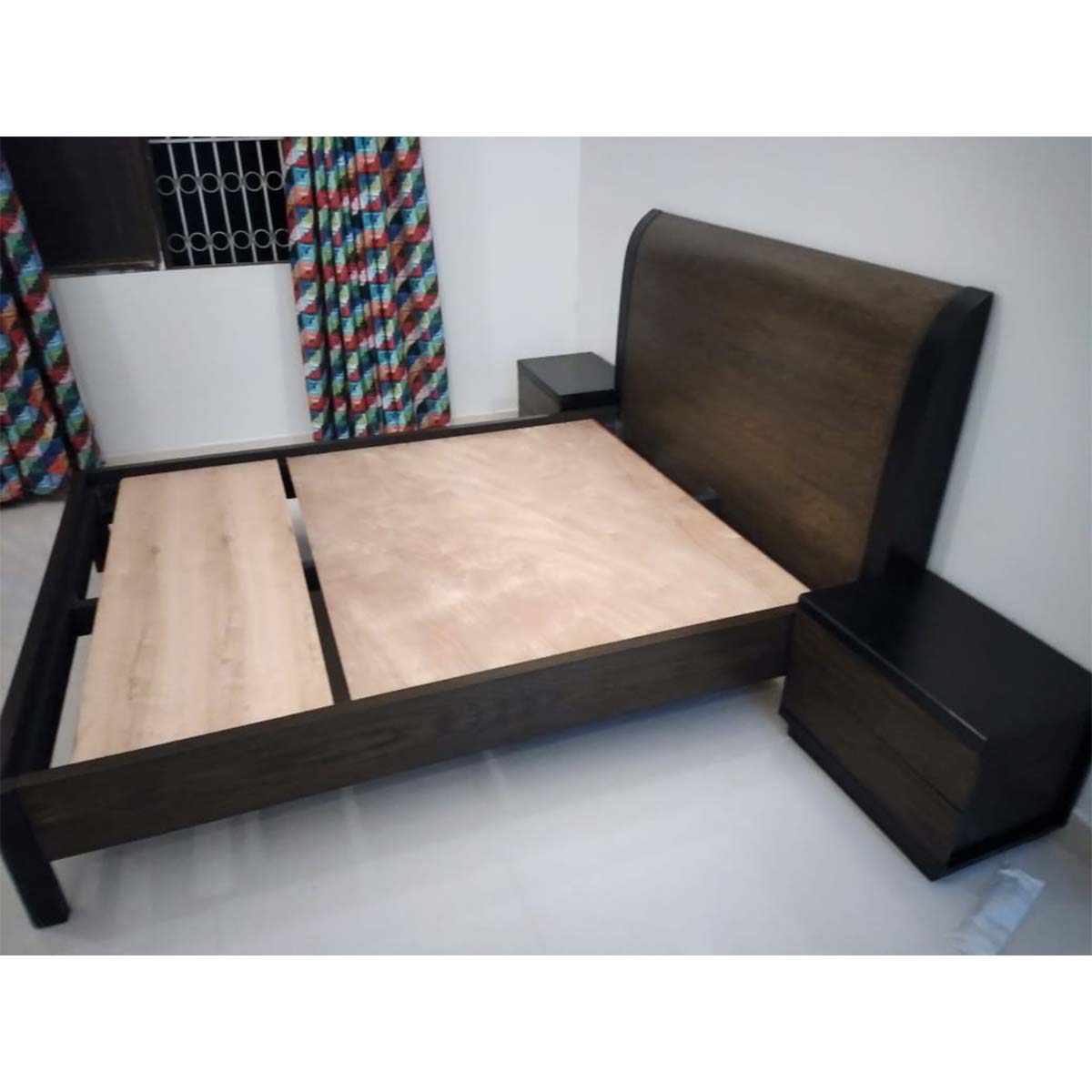 King Size Bed With Side Table PairSoUnique.PK