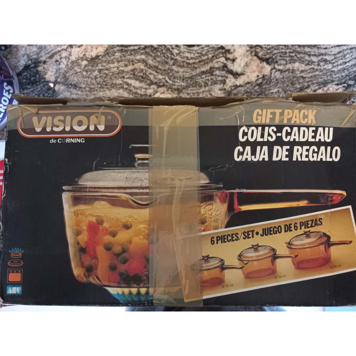 Set Of 3 Vision Glass Cookware with LidsSoUnique.PK