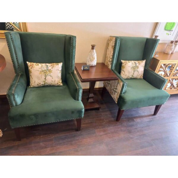 Jade Wing Chairs Pair-SoUnique.PK