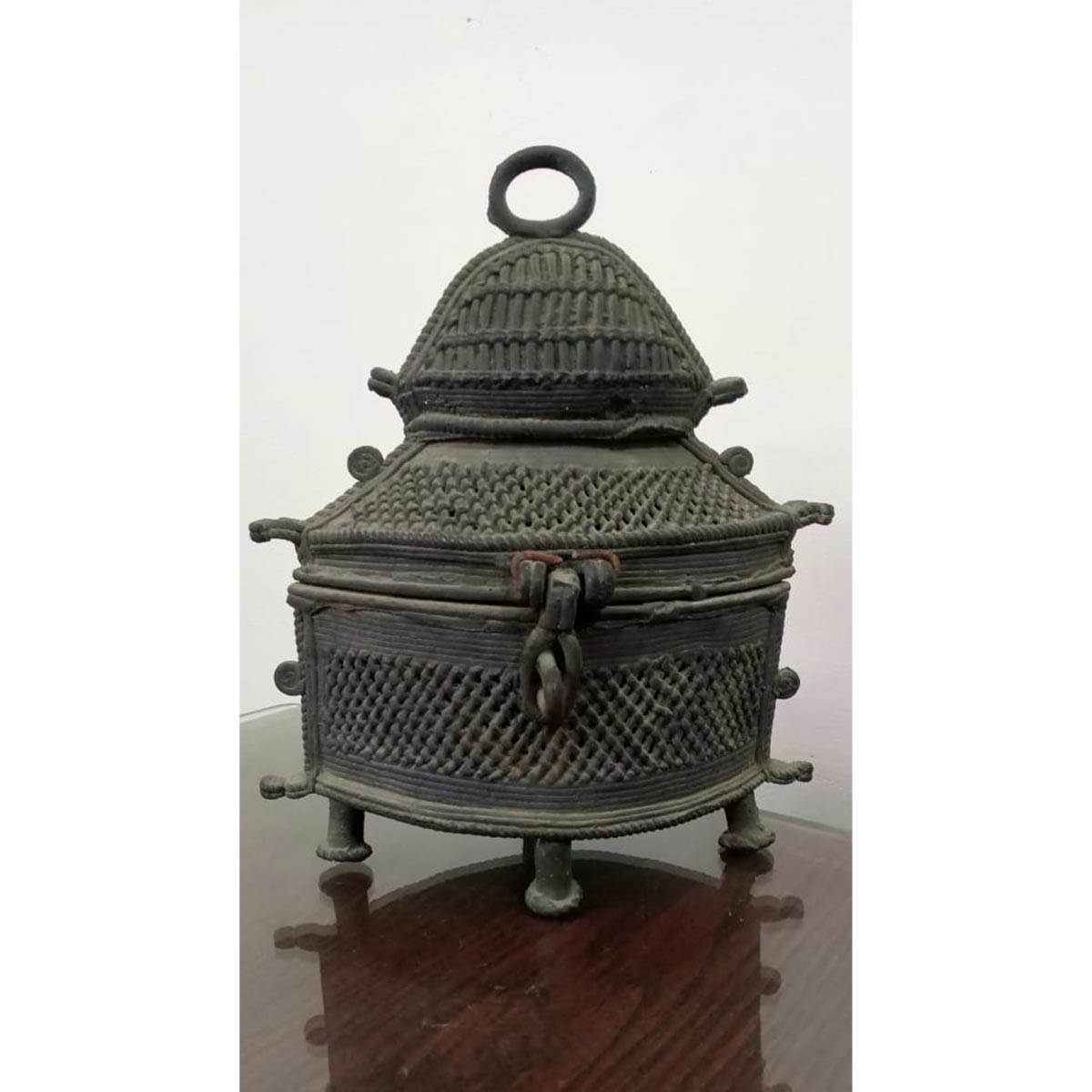 Antique Brass Jewellery Box-SoUnique.PK