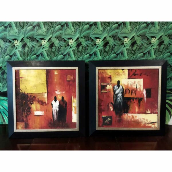 Pair of Abstract Paintings-SoUnique.PK