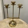 3 Candles Brass Candelabra - SoUnique.PK