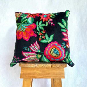 Embroidered Floral Cushion-SoUnique.PK