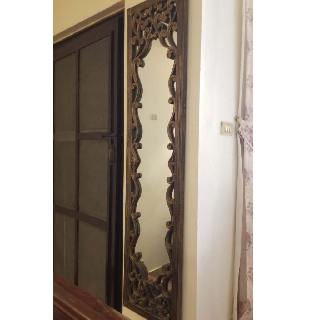 Narrow Carved Mirror - Sounique.pk