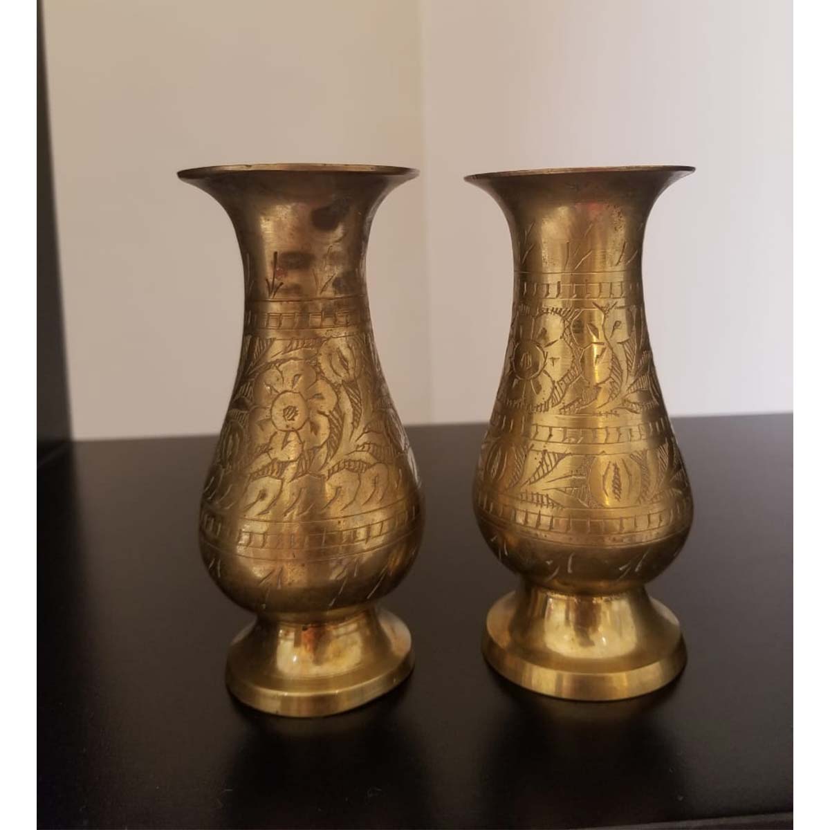 Pair of Brass Vases - SoUnique.PK