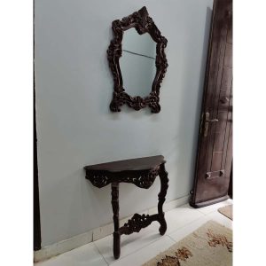 Wall Hanging Mirror with Matching Console-SoUnique.PK
