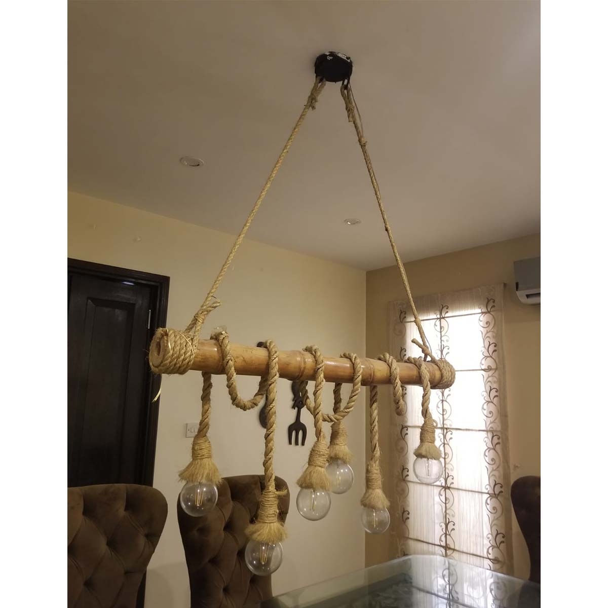 Bamboo & Rope Chandelier SoUnique.PK