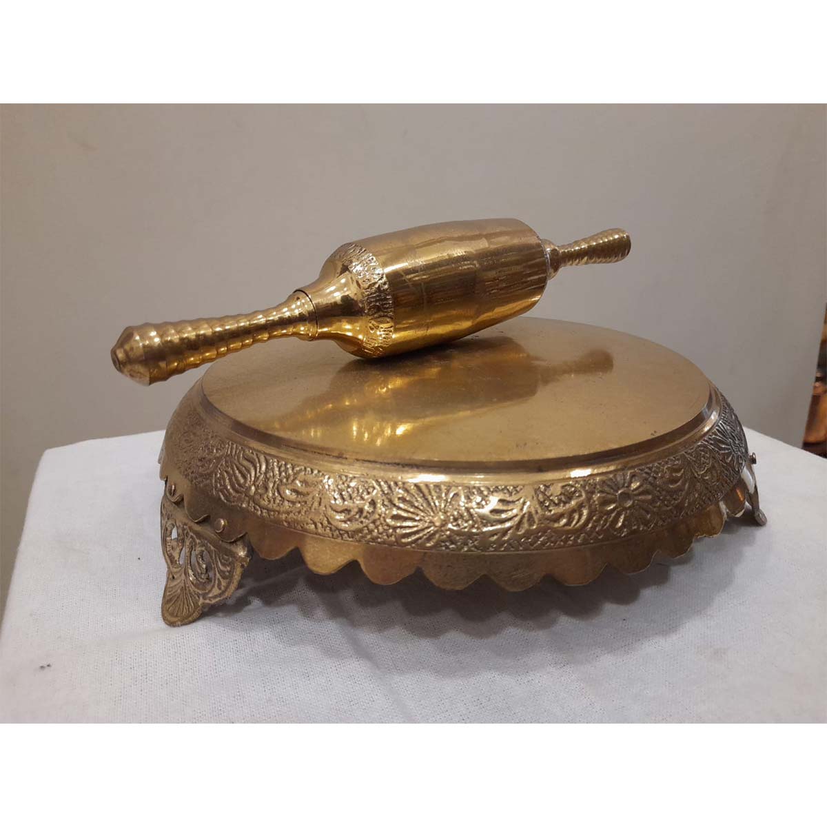 Brass Rolling Pin & Board - SoUnique.PK