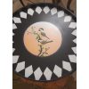 Hand Painted Tray Table In Black-SoUnique.PK