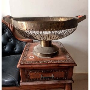 Vintage Brass Basket-SoUnique.PK