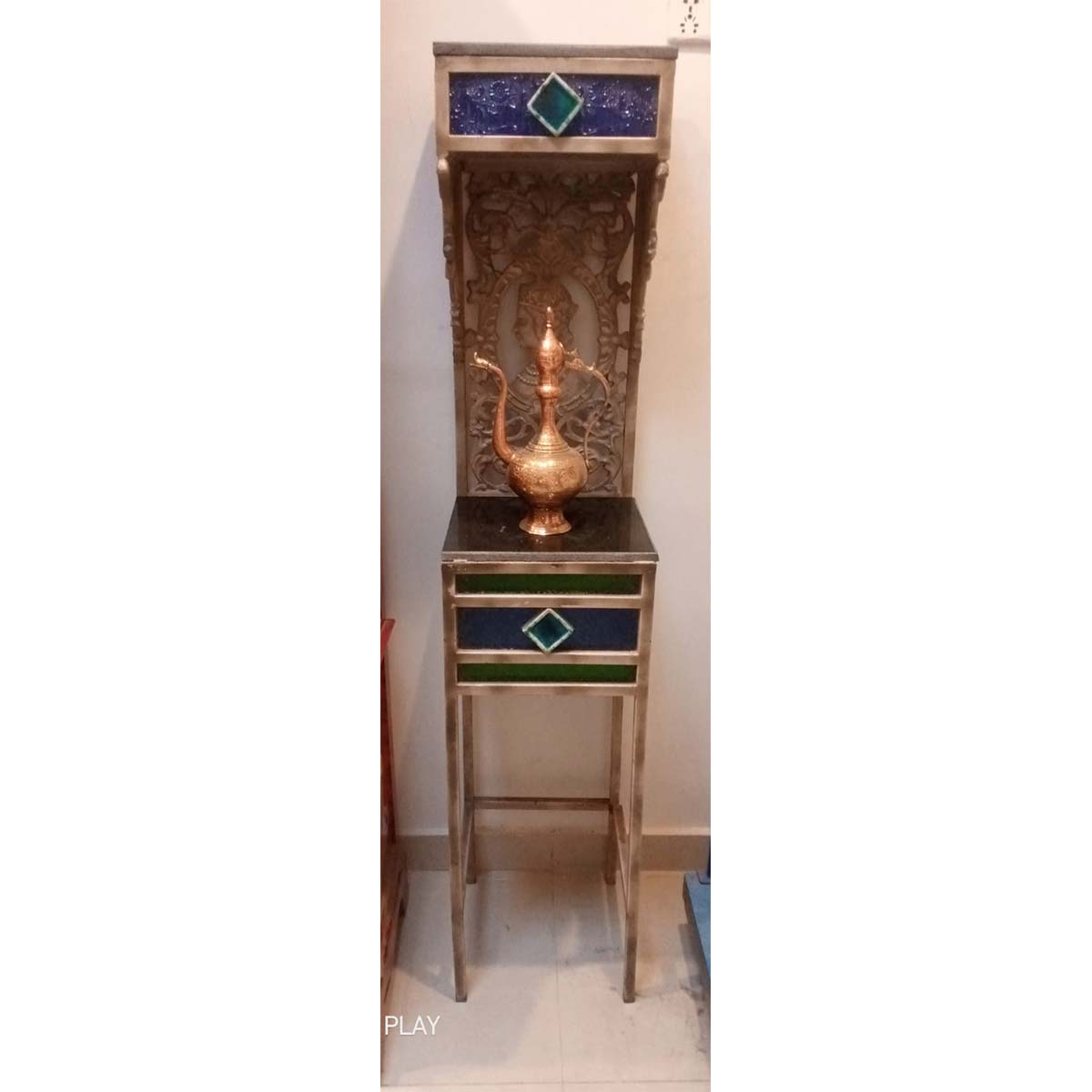 WhatsApp Image 2023-09-30 at 8.16.15 PM (1)-32ac5394 Antique Corner Table with Granite-SoUnique.PK