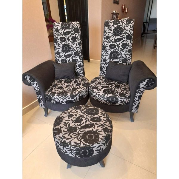 High Back Chairs With Foot Rest-SoUnique.PK