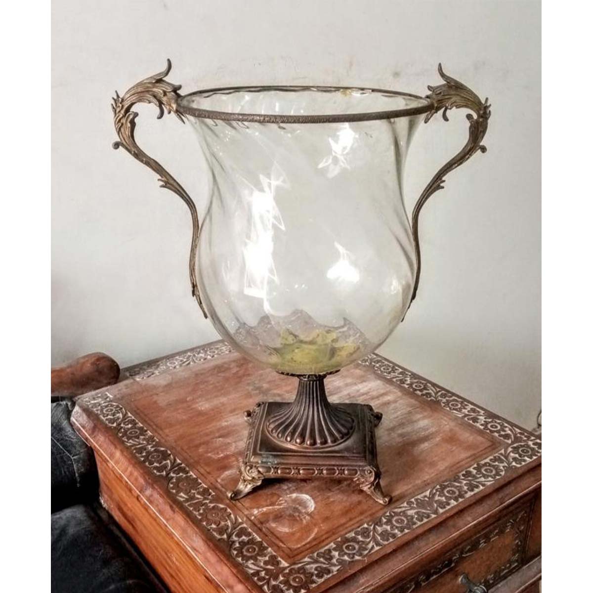 French Cut Glass Vase-SoUnique.PK