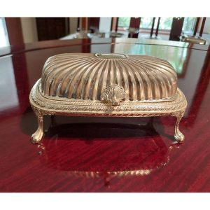 Silver Plated Butter Dish With Cover-SoUnique.PK