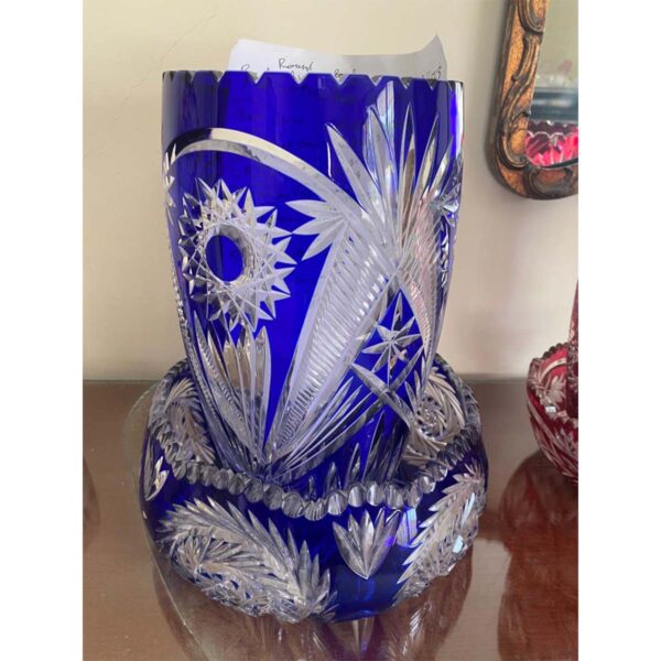 Crystal Cut Glass Vase & Bowl-SoUnique.PK