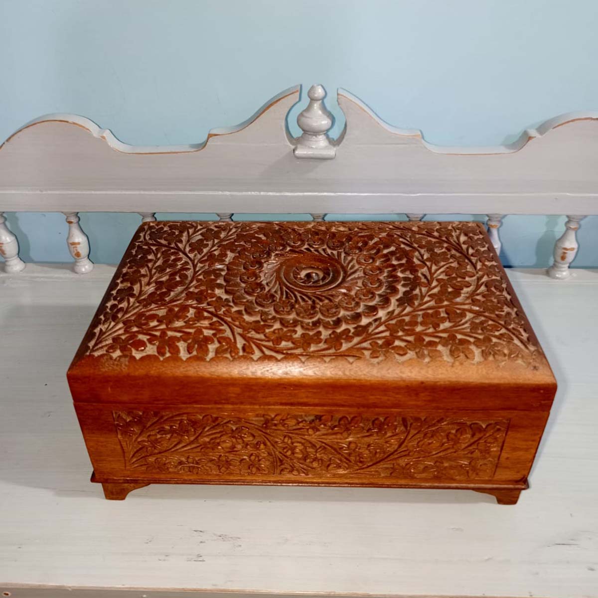 Hand Carved Jewelry Box - SoUnique.PK