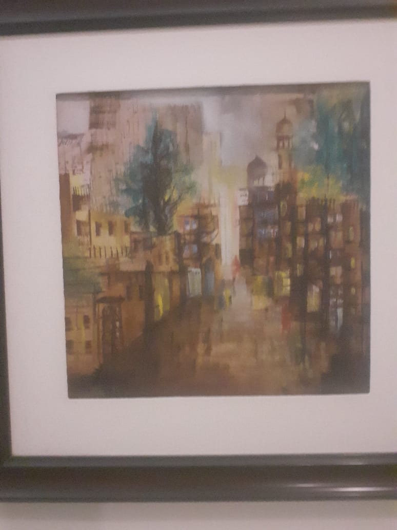 Cityscape Painting-SoUnique.PK