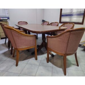 Teak Dining Table with 8 Chairs-SoUnique.PK