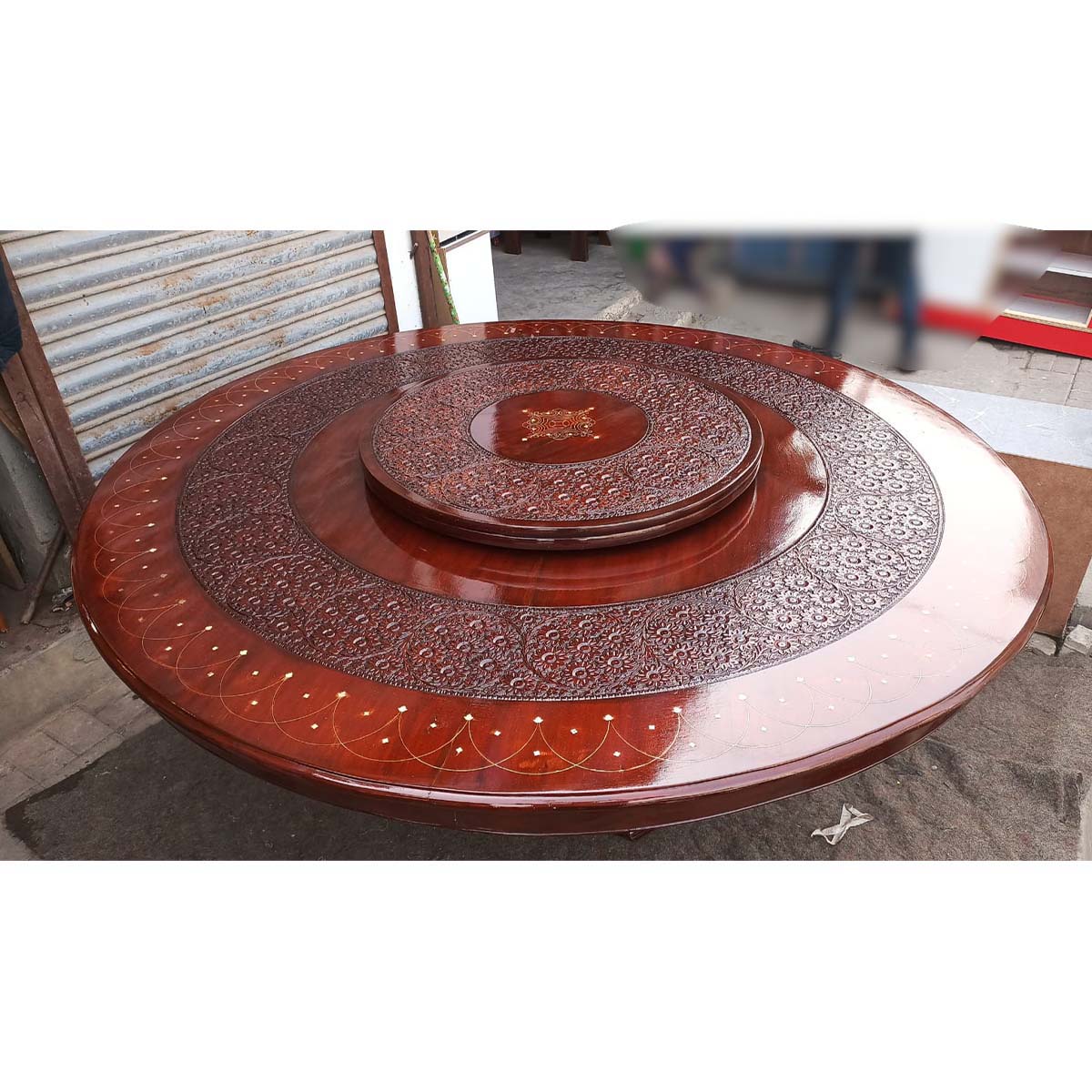 Round Dining Table with 6 Chairs-SoUnique.PK