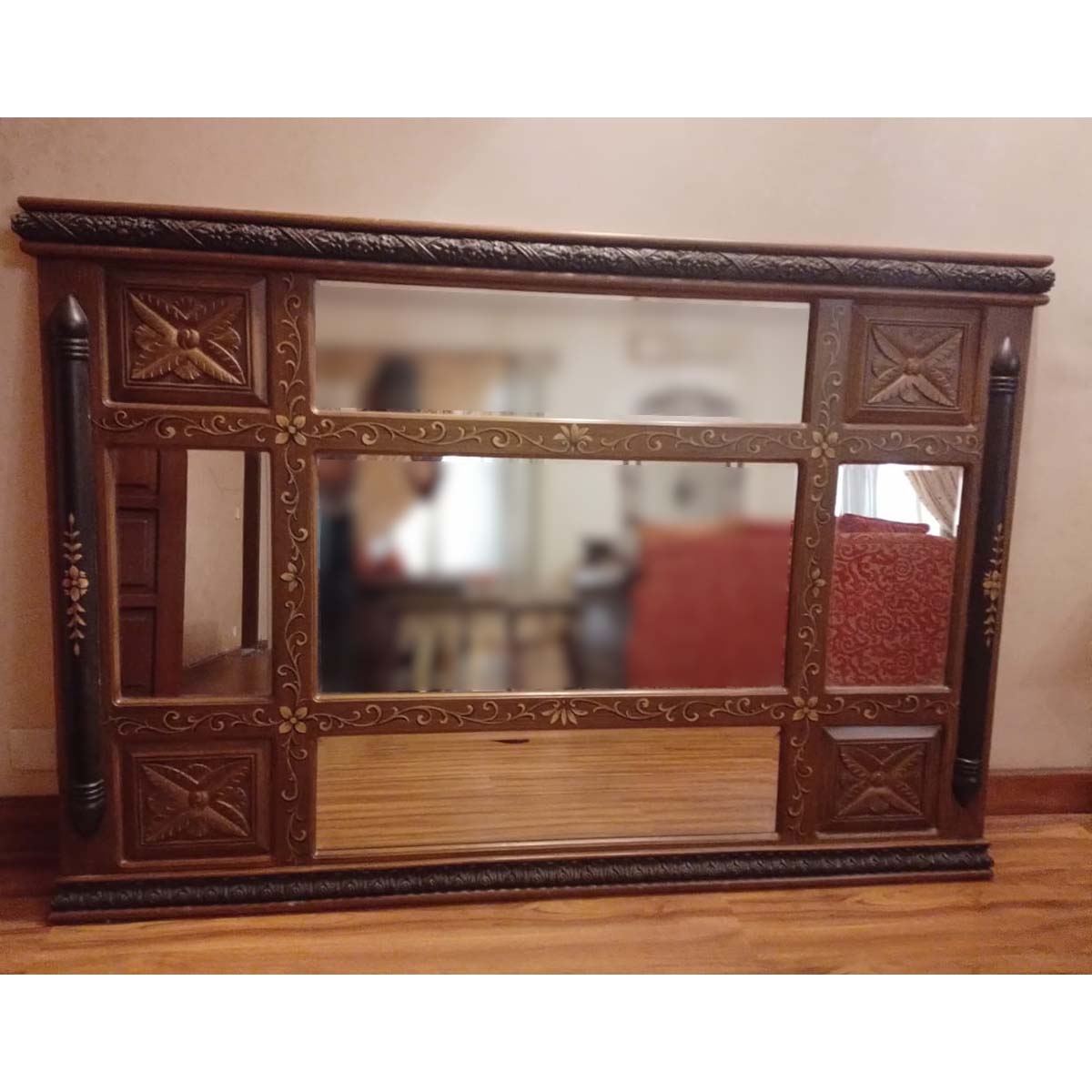 Carved Inlay Mirror - SoUnique.PK